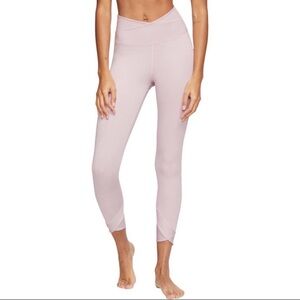 Nike Yoga Women's Light Pink Crossover Leggings